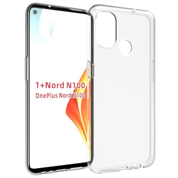 Kieto silikono (TPU) dėklas - skaidrus (OnePlus Nord N100)