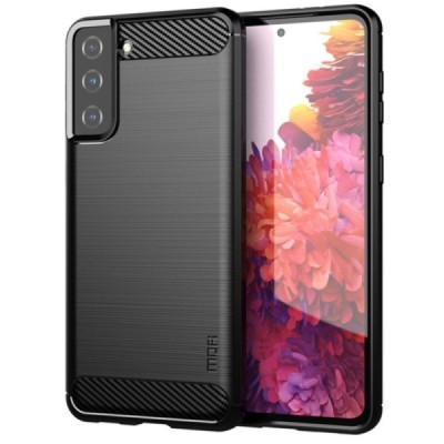 Samsung Galaxy S21+ (G996B) „Mofi“ kieto silikono TPU juodas dėklas - nugarėlė | Priedai.lt