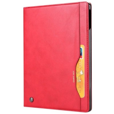 Prabangus „Comma“ odinis atverčiamas raudonas Apple iPad Pro 11 (2021 / 2020 / 2018 / Air 4 2020) dėklas | Priedai.lt