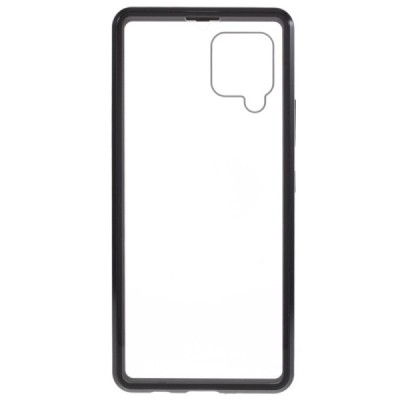 Samsung Galaxy A42 5G Frame skaidrus (permatomas) magnetinis dvigubas plastikinis dėklas | Priedai.lt
