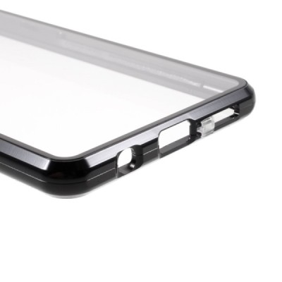 Samsung Galaxy A42 5G Frame skaidrus (permatomas) magnetinis dvigubas plastikinis dėklas | Priedai.lt