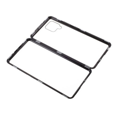 Samsung Galaxy A42 5G Frame skaidrus (permatomas) magnetinis dvigubas plastikinis dėklas | Priedai.lt
