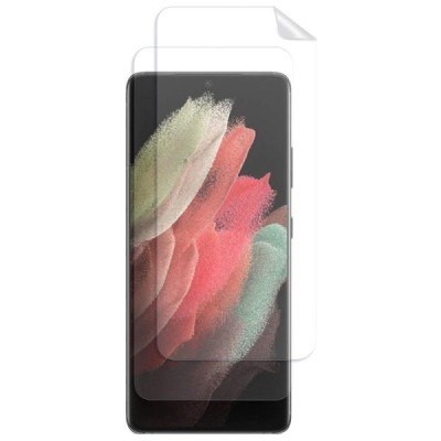 Samsung Galaxy S21 Ultra (G998B) skaidri apsauginė pilnai dengianti ekrano plėvelė | Priedai.lt