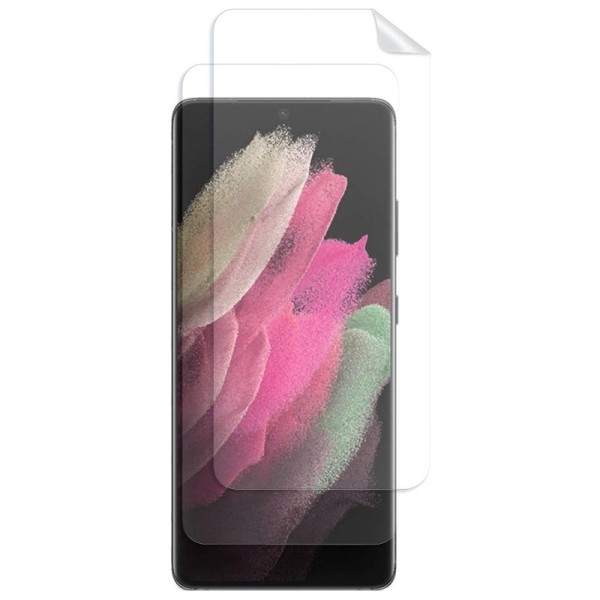 „ISME“ apsauginė ekrano plėvelė (pilnai dengianti) - skaidri (Galaxy S21+)