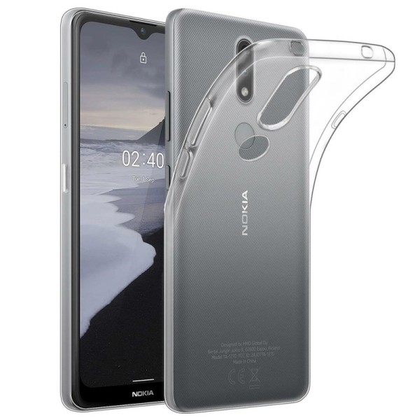 Kieto silikono (TPU) dėklas - skaidrus (Nokia 2.4)