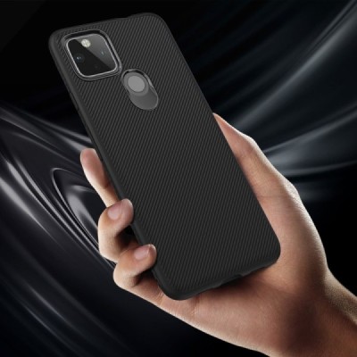 Google Pixel 5 kieto silikono TPU juodas dėklas - nugarėlė | Priedai.lt