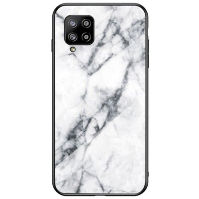 Samsung Galaxy A42 5G „Marble“ kieto silikono TPU baltas dėklas - nugarėlė | Priedai.lt