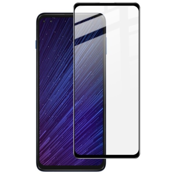 „Imak“ Tempered Glass pilnai dengiantis apsauginis ekrano stiklas 0.2 mm - juodas (Moto G 5G Plus)