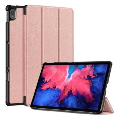 Lenovo Tab P11 11" (J606F) atverčiamas auksinis odinis dėklas (sulankstomas) | Priedai.lt