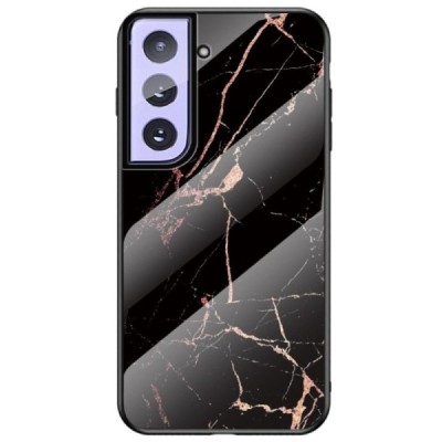 Samsung Galaxy S21+ (G996B) „Marble“ kieto silikono TPU juodas / auksinis dėklas - nugarėlė | Priedai.lt