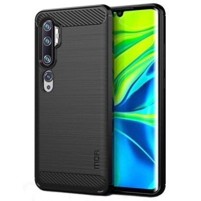 Xiaomi Mi Note 10 (10 Pro) „Mofi“ kieto silikono TPU juodas dėklas - nugarėlė | Priedai.lt