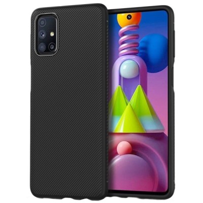 Samsung Galaxy M51 (M515) kieto silikono TPU juodas dėklas - nugarėlė | Priedai.lt