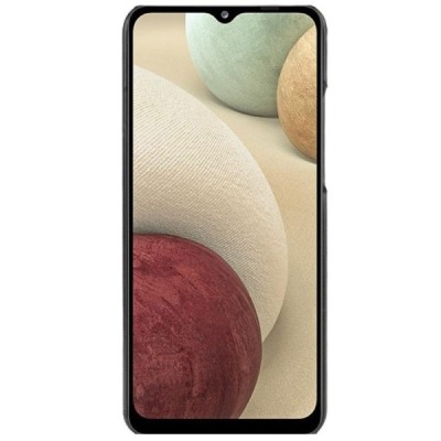 Soft Slim serijos Samsung Galaxy A12 (A125F) juodas odinis dėklas - nugarėlė | Priedai.lt