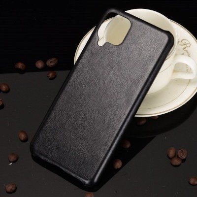 Soft Slim serijos Samsung Galaxy A12 (A125F) juodas odinis dėklas - nugarėlė | Priedai.lt
