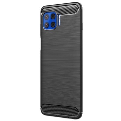 Motorola Moto G 5G Plus „Carbon“ kieto silikono TPU juodas dėklas - nugarėlė | Priedai.lt