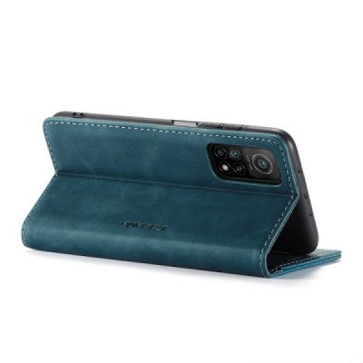 Xiaomi Mi 10T (Mi 10T Pro) CaseMe Retro solidus atverčiamas žalias odinis dėklas - knygutė | Priedai.lt