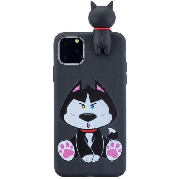 „Squezy“ Dog kieto silikono (TPU) dėklas - juodas (iPhone 11 Pro)