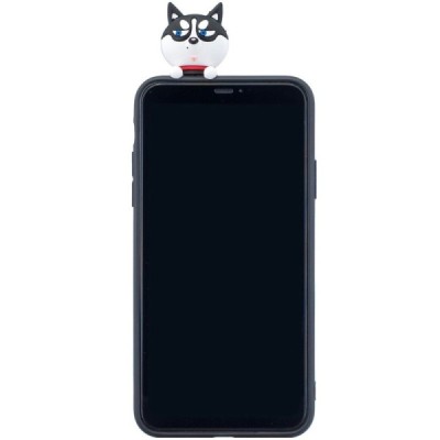 Apple iPhone 11 Pro „Squezy“ Dog kieto silikono TPU juodas dėklas - nugarėlė | Priedai.lt