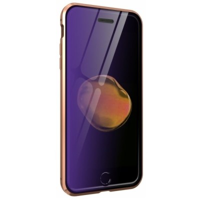Apple iPhone 7 (iPhone 8, SE 2020) Frame skaidrus (permatomas) magnetinis dvigubas plastikinis dėklas | Priedai.lt
