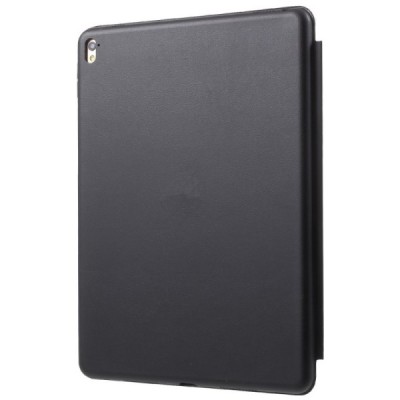 Apple iPad Pro 9.7" klasikinis atverčiamas juodas odinis dėklas | Priedai.lt