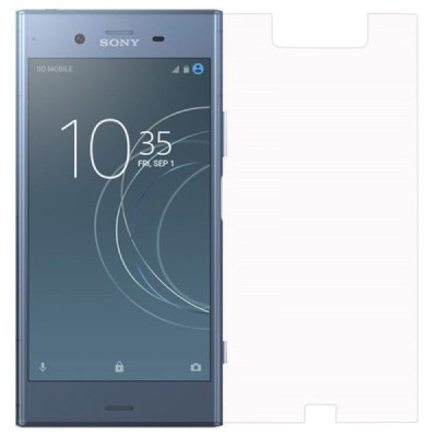 Sony Xperia XZ1 „Calans“ 9H Tempered Glass sustiprintos apsaugos skaidrus pilnai dengiantis apsauginis ekrano stiklas 0,26 mm | 