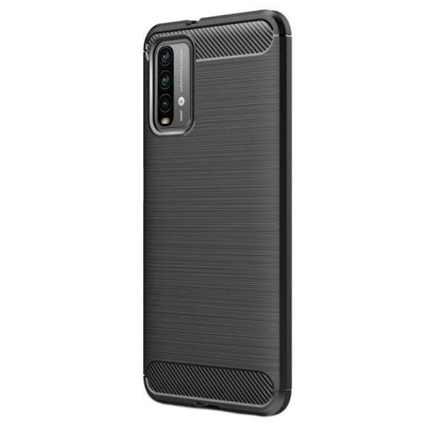 „Carbon“ kieto silikono (TPU) dėklas - (Redmi 9T 5G)