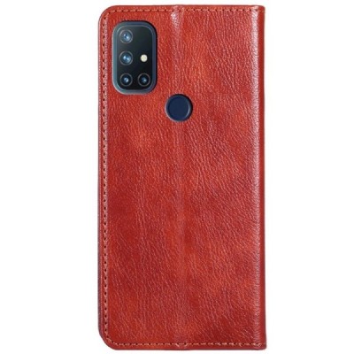 Solidus OnePlus Nord N10 5G rudas odinis atverčiamas dėklas | Priedai.lt