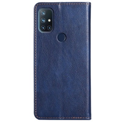 Solidus OnePlus Nord N10 5G mėlynas odinis atverčiamas dėklas | Priedai.lt