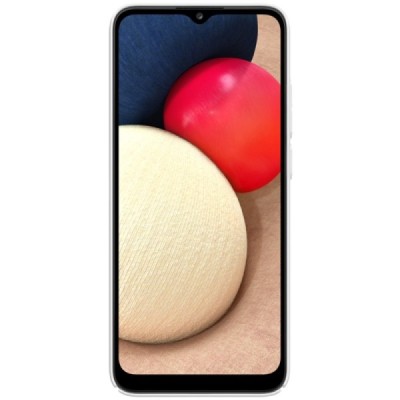 Samsung Galaxy M02s „Nillkin“ Frosted Shield baltas plastikinis dėklas, nugarėlė | Priedai.lt