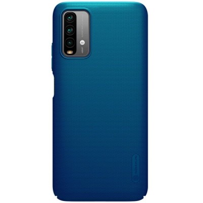 Xiaomi Redmi 9T 5G „Nillkin“ Frosted Shield mėlynas plastikinis dėklas, nugarėlė | Priedai.lt