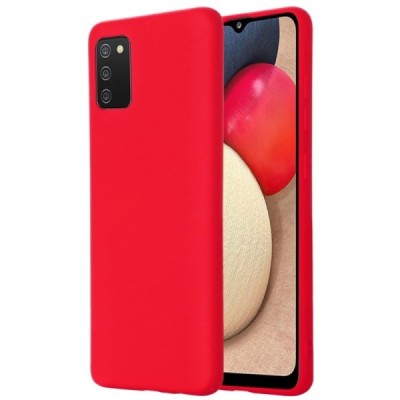 Samsung Galaxy M02s Shell kieto silikono TPU raudonas dėklas - nugarėlė | Priedai.lt