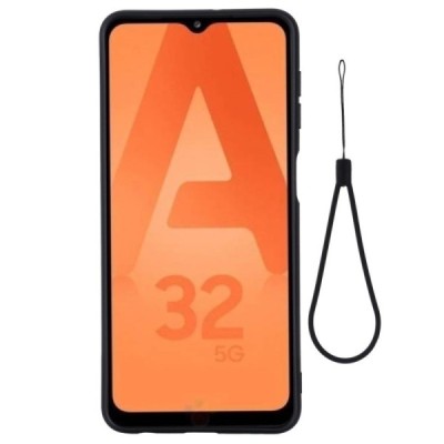 Samsung Galaxy A32 5G Shell kieto silikono TPU juodas dėklas - nugarėlė | Priedai.lt