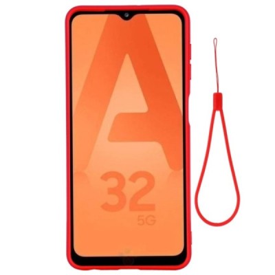 Samsung Galaxy A32 5G Shell kieto silikono TPU raudonas dėklas - nugarėlė | Priedai.lt