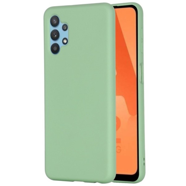 „Shell“ kieto silikono (TPU) dėklas - žalias (Galaxy A32 5G)