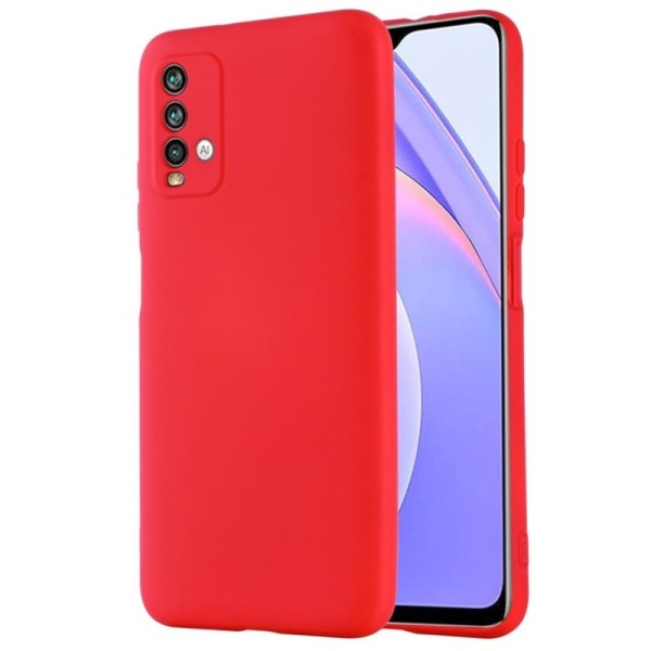 „Shell“ kieto silikono (TPU) dėklas - raudonas (Redmi 9T 5G)