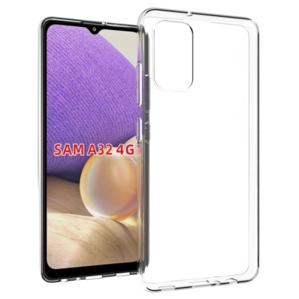 Kieto silikono (TPU) dėklas - skaidrus (Galaxy A32 4G)