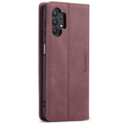 Samsung Galaxy A32 5G CaseMe Retro solidus atverčiamas bordo odinis dėklas - knygutė | Priedai.lt