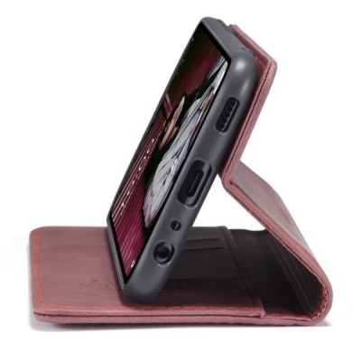 Samsung Galaxy A32 5G CaseMe Retro solidus atverčiamas bordo odinis dėklas - knygutė | Priedai.lt