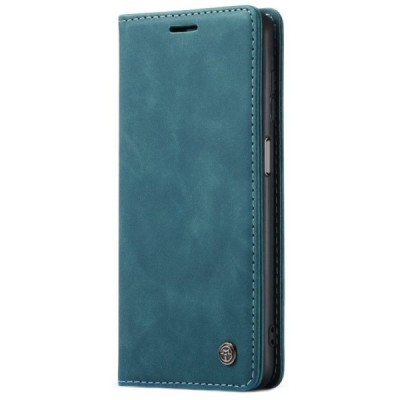 Samsung Galaxy A32 5G CaseMe Retro solidus atverčiamas žalias odinis dėklas - knygutė | Priedai.lt