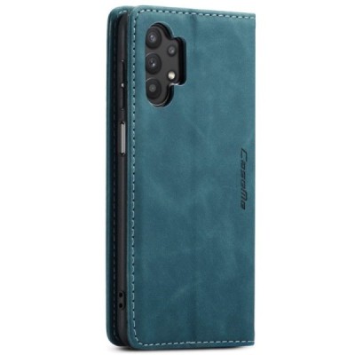 Samsung Galaxy A32 5G CaseMe Retro solidus atverčiamas žalias odinis dėklas - knygutė | Priedai.lt