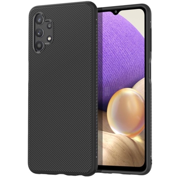 „Jazz“ kieto silikono (TPU) dėklas - juodas (Galaxy A32 5G)