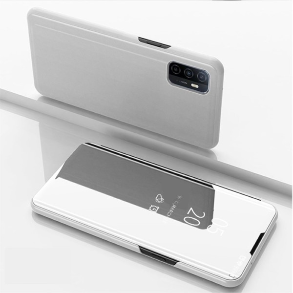 Plastikinis atverčiamas dėklas - sidabrinis (Galaxy A32 5G)
