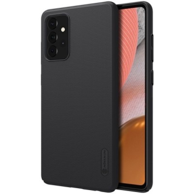 Samsung Galaxy A72 5G (A726B) „Nillkin“ Frosted Shield juodas plastikinis dėklas, nugarėlė | Priedai.lt