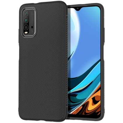 Xiaomi Redmi 9T 5G kieto silikono TPU juodas dėklas - nugarėlė | Priedai.lt