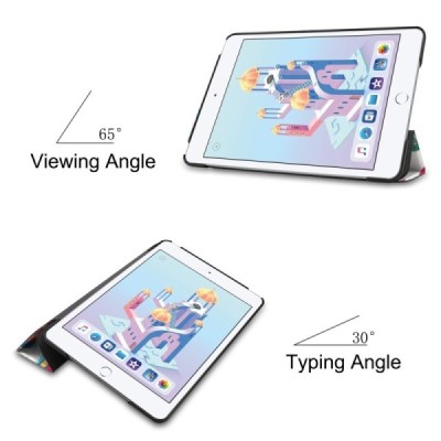 Apple iPad mini 4 (iPad mini 2019) atverčiamas spalvotas „Butterflies“ dėklas - knygutė | Priedai.lt