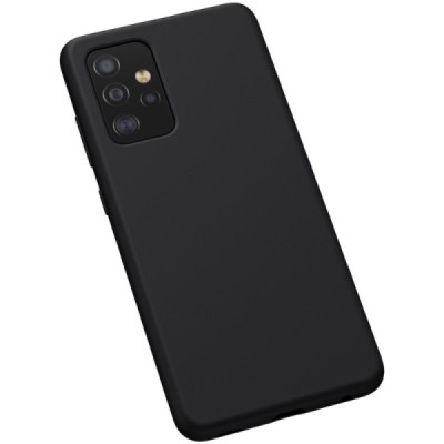 Samsung Galaxy A52 5G (A526B) "Nillkin" Flex Liquid Silicone juodas dėklas - nugarėlė | Priedai.lt