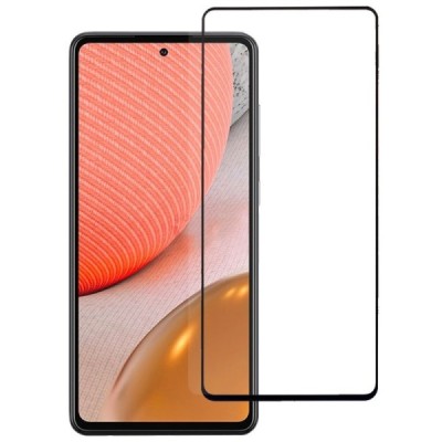 Samsung Galaxy A72 5G (A726B, A725F) „Rurihai“ 9H Tempered Glass sustiprintos apsaugos juodas pilnai dengiantis apsauginis ekran