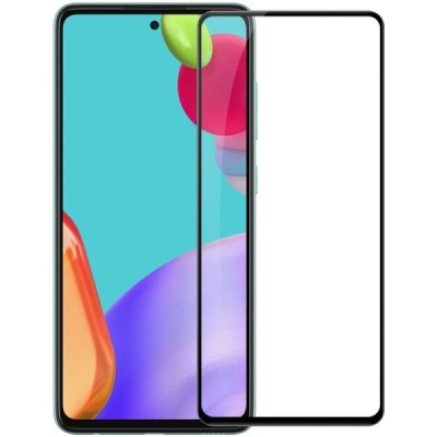 Samsung Galaxy A52 (A526B, A525F) Nillkin CP 9H Tempered Glass sustiprintos apsaugos juodas pilnai dengiantis apsauginis ekrano