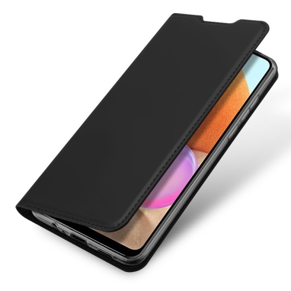 „Dux Ducis“ Skin atverčiamas dėklas - juodas (Galaxy A32 4G)