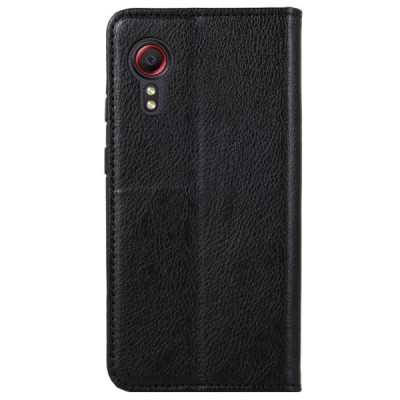 Samsung Galaxy Xcover 5 (G525) juodas odinis atverčiamas dėklas - knygutė su magnetu | Priedai.lt